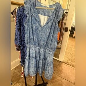 Blue striped impeccable pig dress